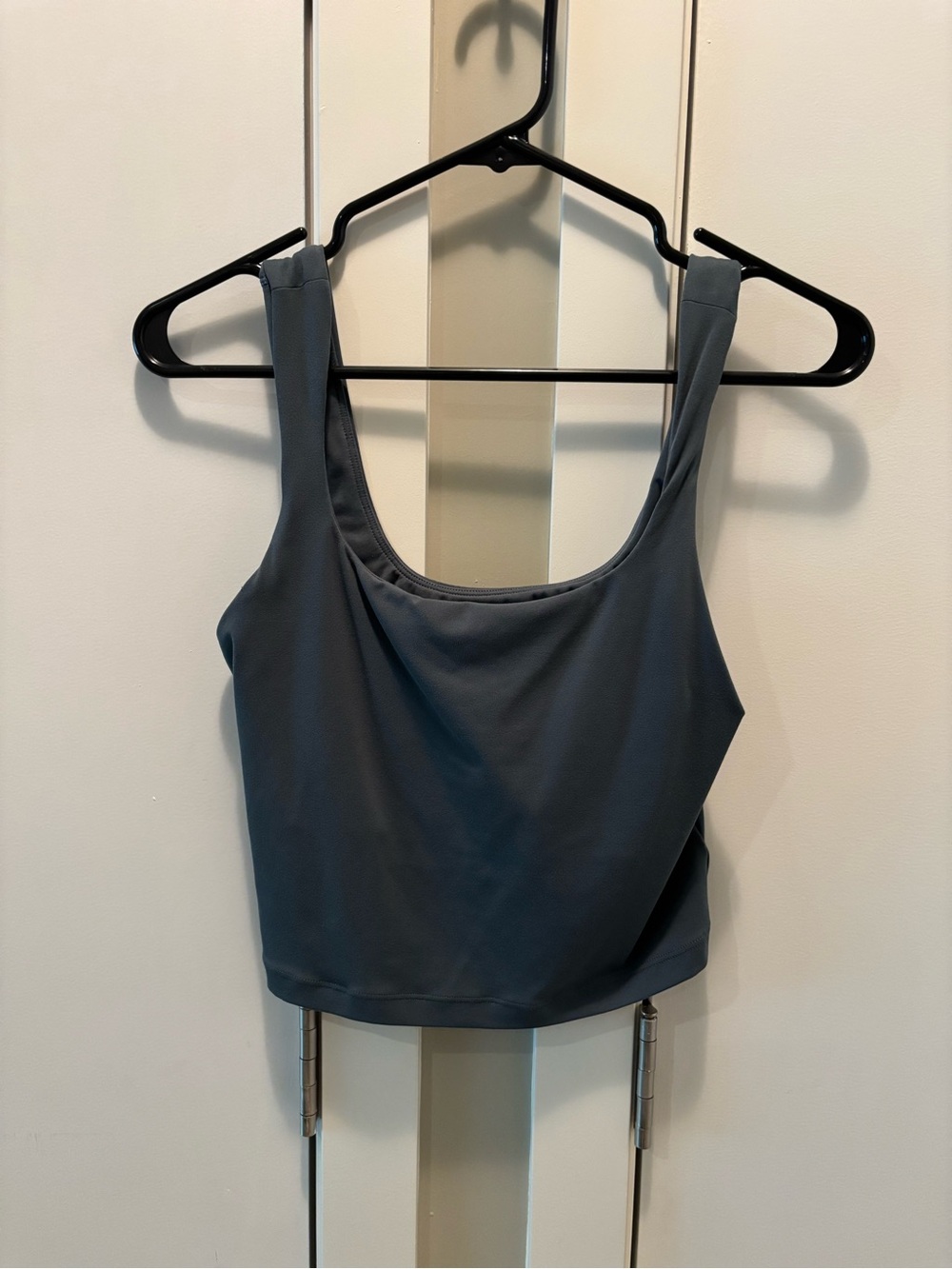 Athleta Crop Tank in Eden (bluish gray)